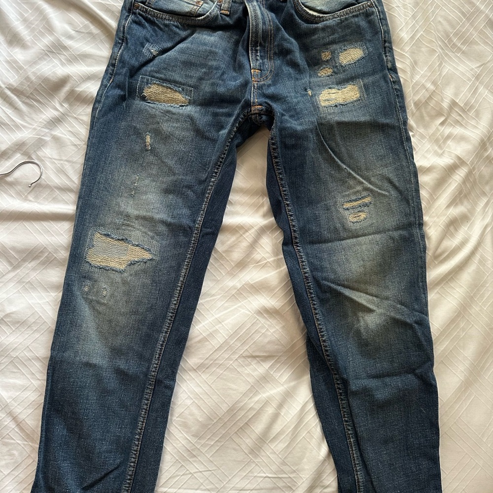 Nudie Jeans Men's Distressed Jeans